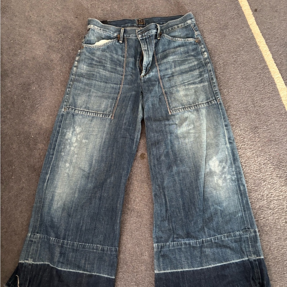 Citizen of Humanity Stylish Blue Flare Jeans for Women